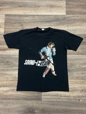 David Bowie Vintage 1990 Sound + Vision World Tour Tee Shirt Men’s Medium